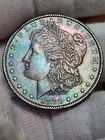 1880-O Morgan Silver Dollar HIGHER LEVEL UNC Terminal TONED Fierce Red