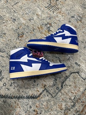 REVES Paris AIR KIY  85 HI White Sport Blue LA Mens Size 13