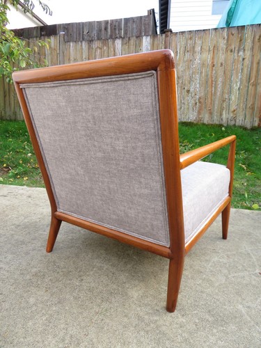 New Upholstery T.H ROBSJOHN GIBBINGS LOUNGE CHAIR & OTTOMAN Footstool; MCM Vtg - Picture 21 of 21