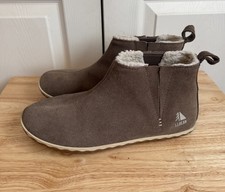 LL Bean Women's Brown Suede Fleece Lined Mountain Moccasin Slipper Boots Size 10