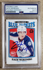 Zach Werenski Signed 2016-17 O-Pee-Chee RC PSA/DNA Certified Auto Blue Jackets