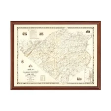Old Map of Orange County, NY 1851 - Vintage New York Art