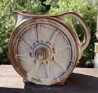 Vintage Frankoma Pottery 94D Wagon Wheel H7” Chipped READ