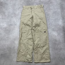 Dickies Carpenter Trousers Womens 28" Straight Fit Workwear Pants, Beige