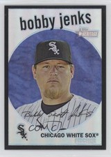 2008 Heritage High Number Chrome Black Border Refractor 33/59 Bobby Jenks 0rd2