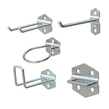 1 Set/5PCS Peg Board Hook Assortment Iron Organizer Hook Tool Wall Hanger