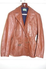 1940s Belted European Goatskin Leather jacket, Amazing condition, Handmade