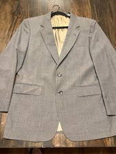 Halston Gray Pinstripe Blazer From Brussels Of Beverly Hills. Size 40