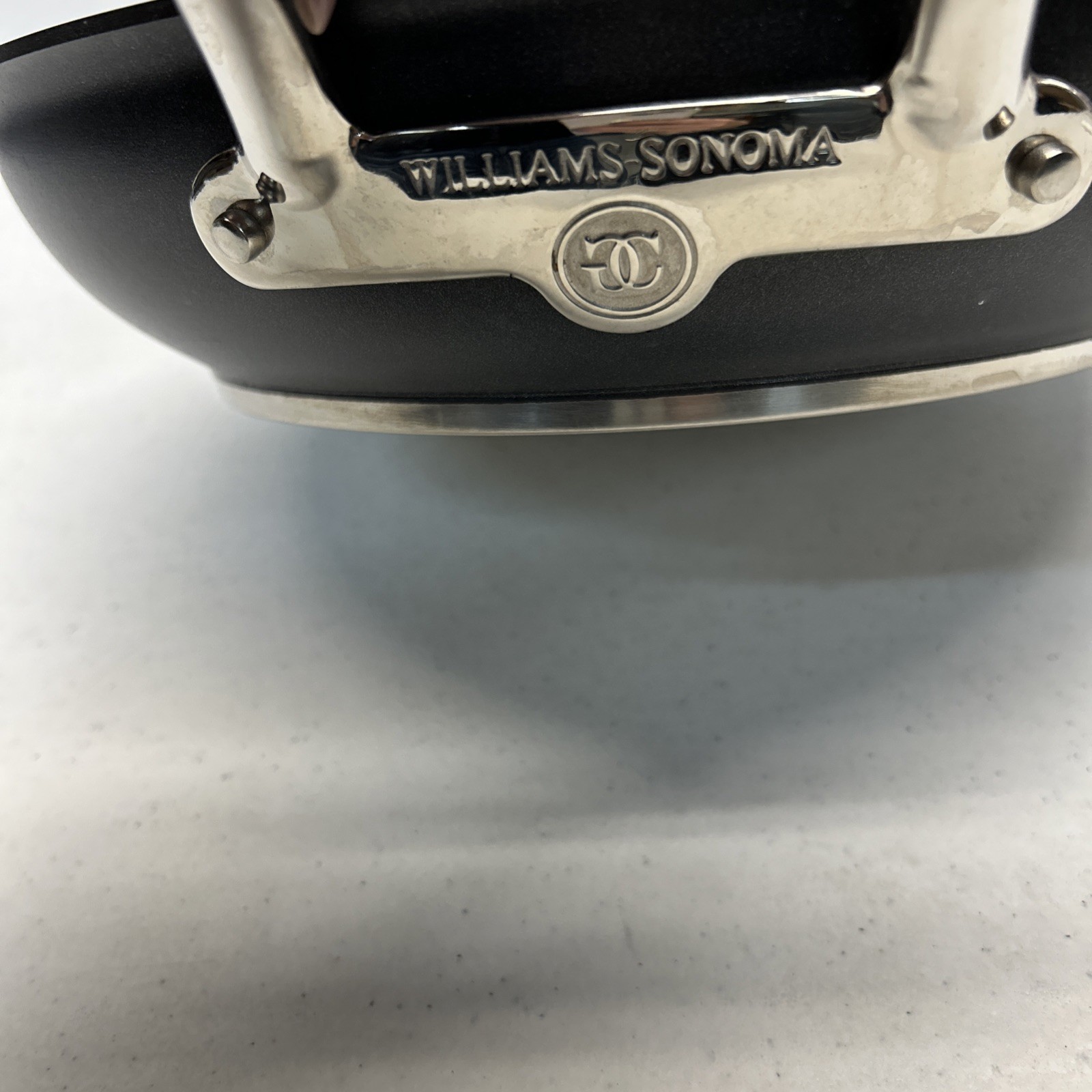 Williams Sonoma Hestan Stainless Thermoclad 12" Fry Pan Skillet  Induction Nice!