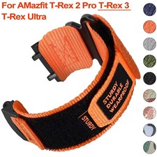 Nylon Loop Strap for Huami Amazfit T-Rex 3/2/ T-Rex Pro / Ultra Watch Wrist Band