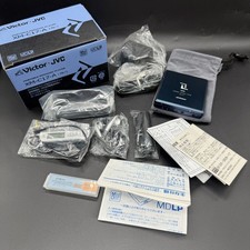 VICTOR PORTABLE MD PLAYER XM-C17-A BLUE VICTOR MINI DISC BLUE PLAYER AS IS