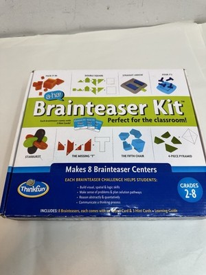 thinkfun brainteaser kit grades 2-8 classroom homeschooling teaching