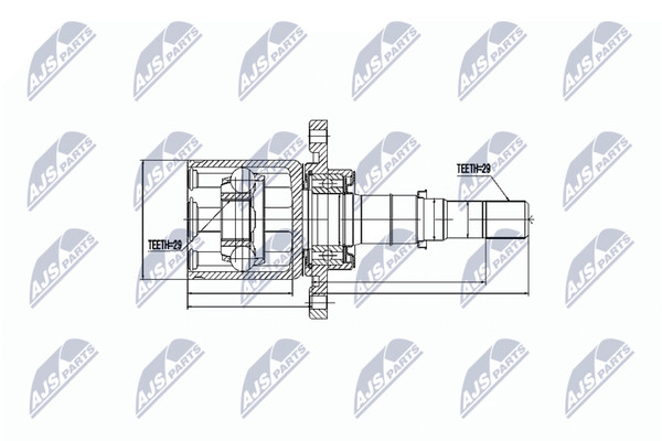 Nty Gelenksatz, Antriebswelle NPW-NS-045-image