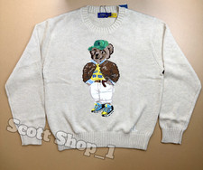 POLO RALPH LAUREN Polo Bear Knit Sweater Beige Crewneck women  s M