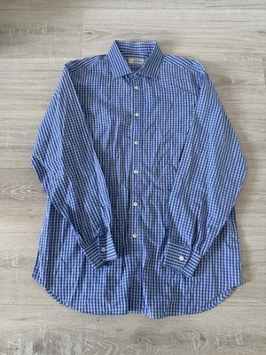 Ascot Chang Blue Checker Custom Made Button See Measurements
