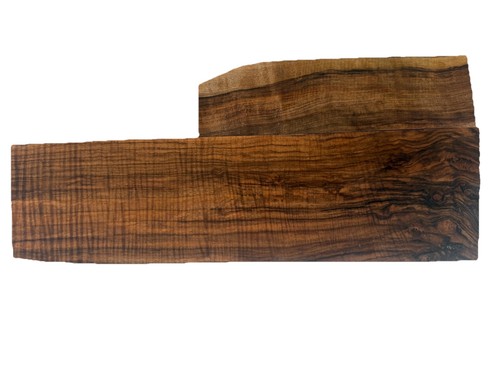 Stock pistola in legno di noce turco grado 1 vuota - set 2 pezzi per pistola fucile
