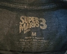 Super Mario Bros. 3 Retro Nes Box Art Video Game T Shirt Size: Medium 2015