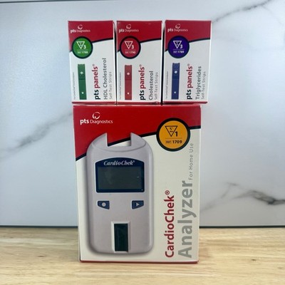 CardioChek Analyzer REF 1709 + Cholesterol HDL Triglycerides Test Strips Kit