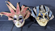 La Maschera del Galeone Venetian Couples Mask Set Handmade Paper Mache