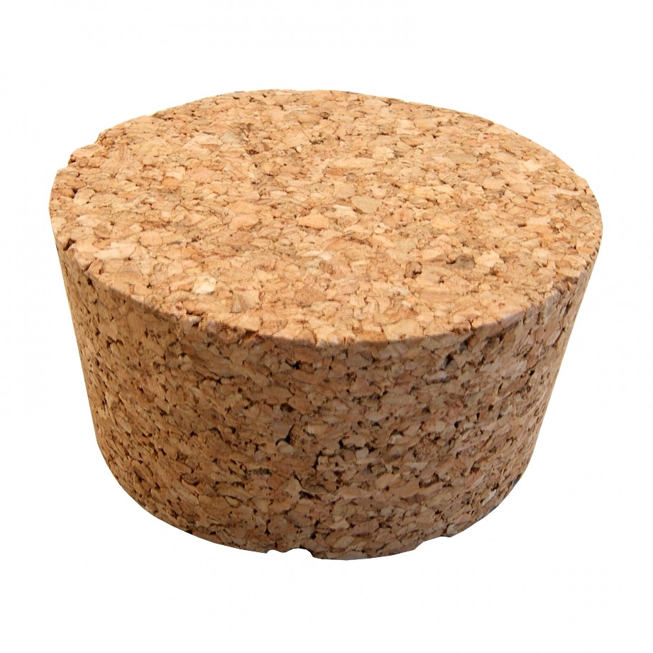 No. 7 Size Solid Cork Bung For Carboys & Fermenters - Homebrew Winemaking
