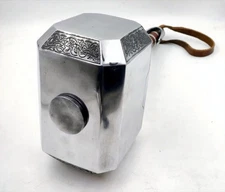 Scale Metal Fantasy Thor Hammer Prop | Silver Cosplay Replica Weapon Gift Decor