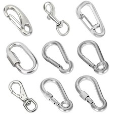 CARABINER CLIP  Choose: BASIC, or SCREW LOCK  Small  Large  HEAVY DUTY 