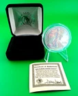 2000 American Silver Eagle 1 oz .999 Silver Rainbow Hologram Finish Box COA