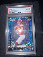 2024 Jayden Daniels Prism Blue Sparkle /96 PSA 8
