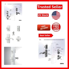 4-Piece Keyed Deadbolt Door Lever Set - Elegant Storm Door Solution