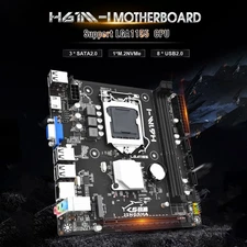 H61M-I Motherboard LGA 1155 Support 2*DDR3 USB2.0 SATA2 NVME Bluetooth US