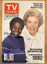 TV Guide Mar 19 1983 Nancy Reagan Gary Coleman Cover Flint-Lansing Ed. No Label