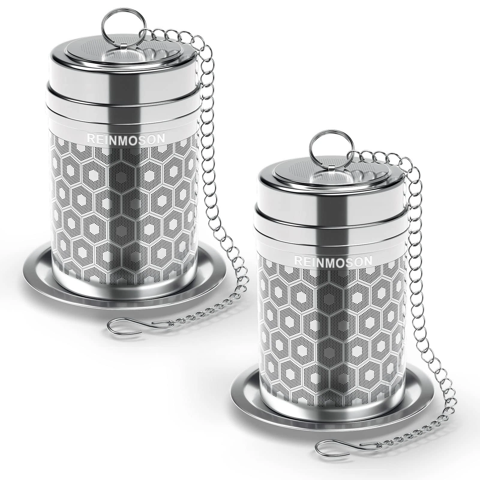 2 Pack Large Tea Infuser Loose Leaf Spice Cooking Extra Fine Mesh 304 Steel
Opens in a new window or