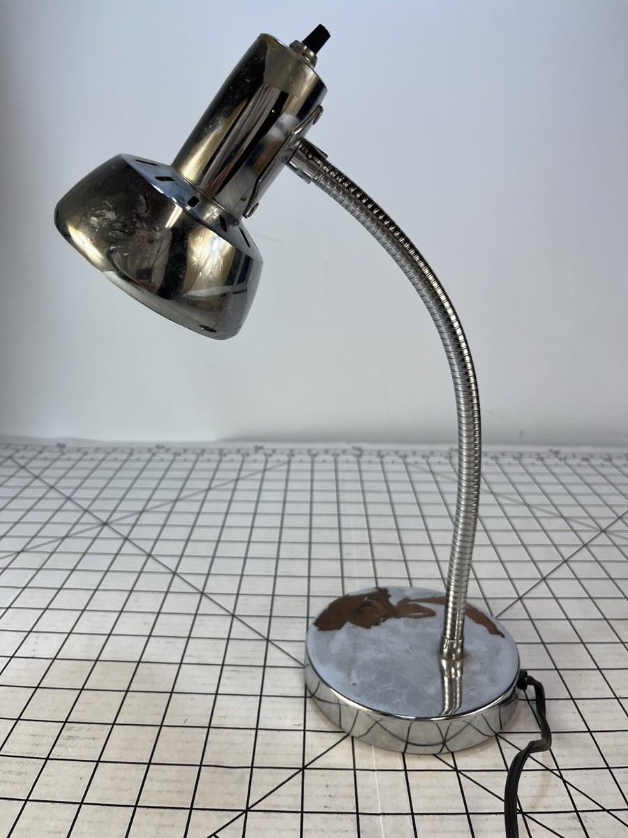Mid Century Office Desk Lamp Metal Vintage MCM Adjustable 80s 70s