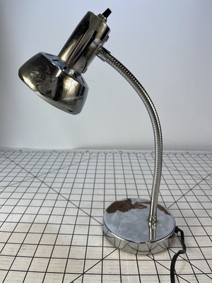Mid Century Office Desk Lamp Metal Vintage MCM Adjustable 80s 70s