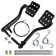 Go Kart Pedals 71" Throttle Cable with Brake Throttle Return Springs kit for
