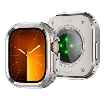 Rugged Hard PC Metal Case Bumper Cover for Apple Watch Series Ultra 3/2/1 49mm 