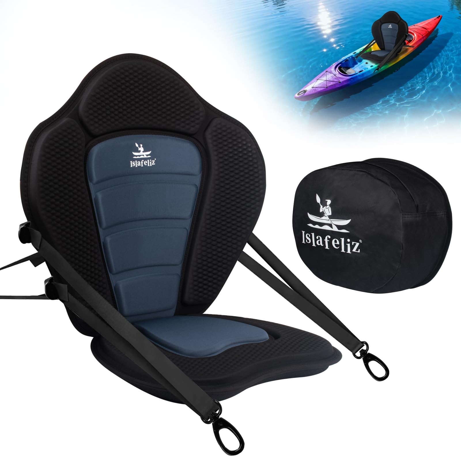 Seat, High Back Support Padded Kayak Seats,...