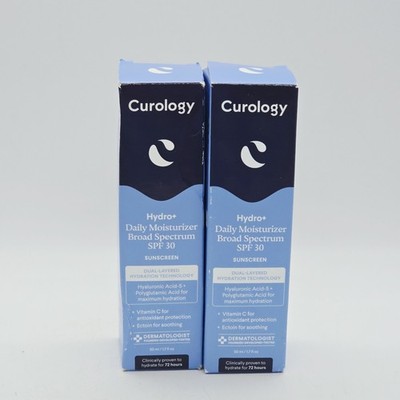 Lot Of 2 Curology HYDRO+ Daily MOISTURIZER SPF 30 Broad Spectrum 1.7oz Sunscreen