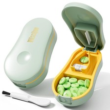 Pill Cutter for Small and Tiny Pills - Pill Splitter with Detachable Silicone...
