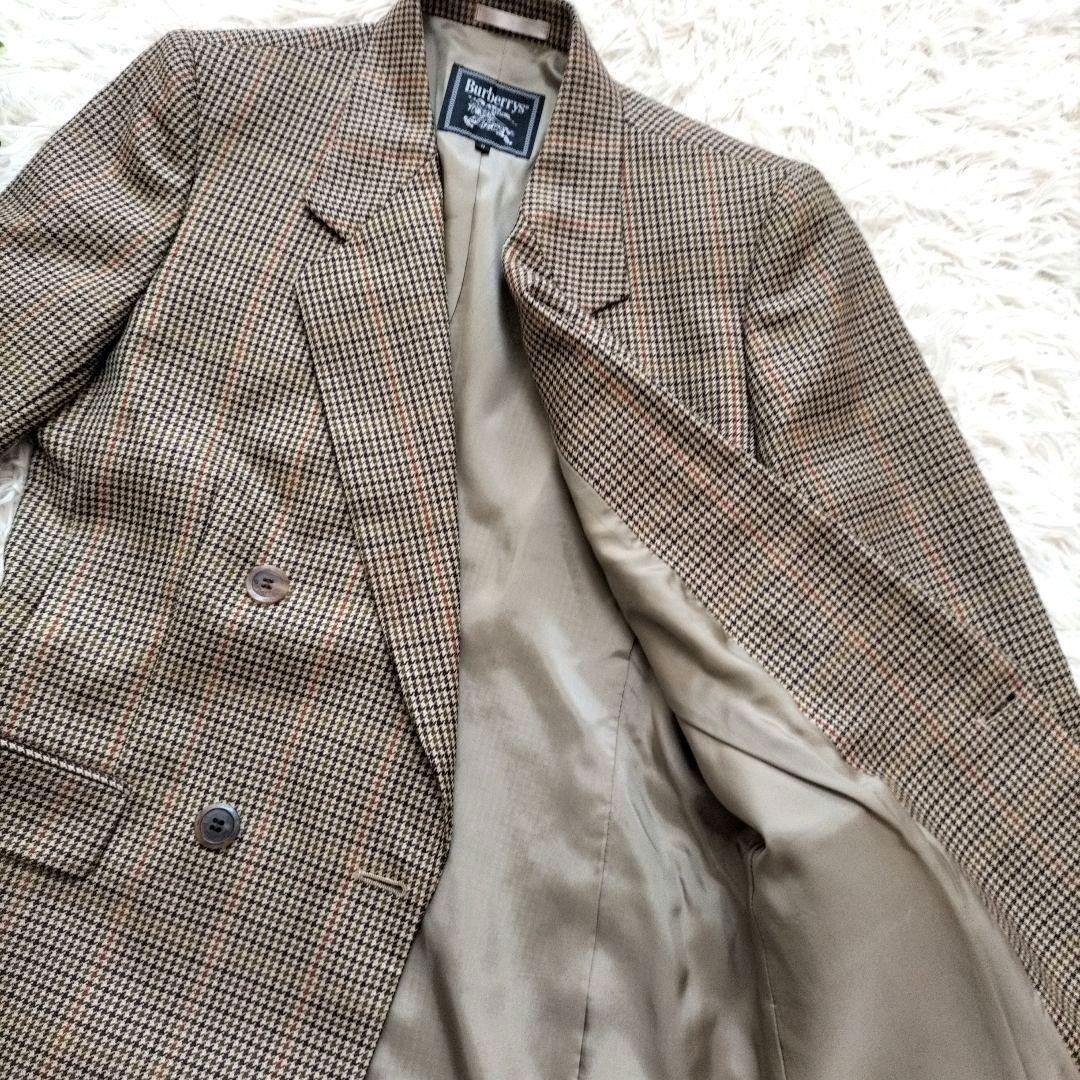 BURBERRY houndstooth pattern tailored Jacket Blou… - image 12