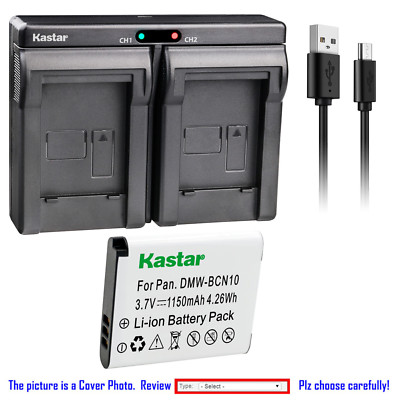 Kastar Battery Dual Charger for Leica BP-DC14 BPDC14 & Leica C (Type 112) Camera