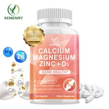 Image of Calcium Magnesium Zinc + Vitamin D3 - Strong Bone Muscle Health Immune Support