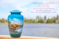 Cremation Urn for Human Ashes  Funeral Urn for Adults Remains Velvet Bag-