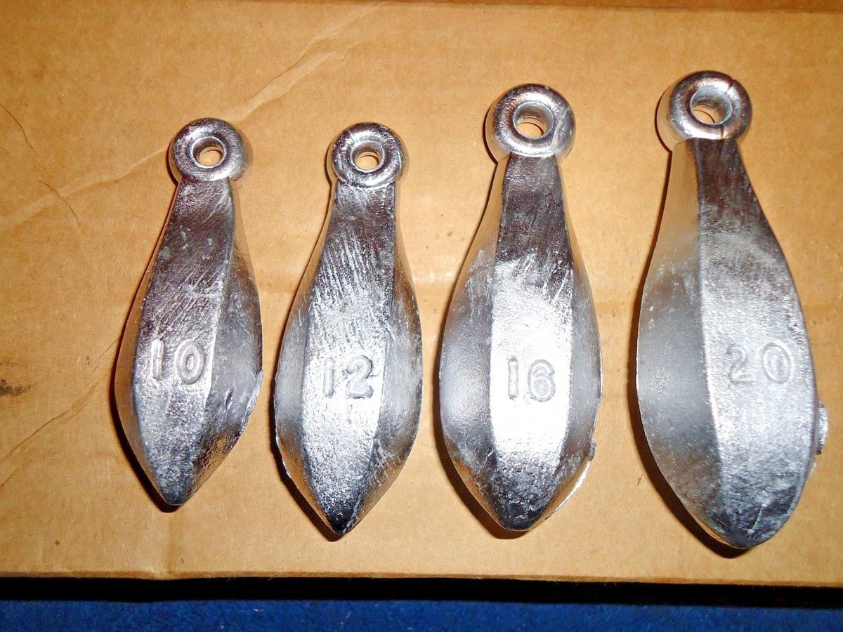 10 OZ 12 OZ 16 OZ 20 OZ BANK SINKERS LEAD FISHING WEIGHTS