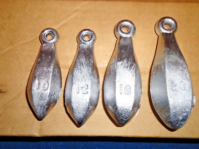 10 OZ 12 OZ 16 OZ 20 OZ BANK SINKERS LEAD FISHING WEIGHTS