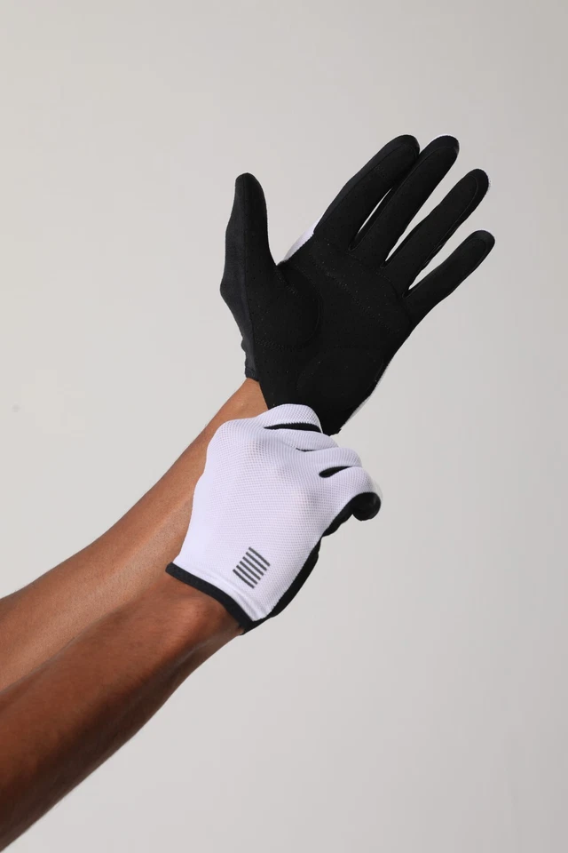 YKYWBIKE Mens Full Finger Cycling Gloves Mesh MTB Bike Bicycle Shockproof Gloves - Image 2 of 4