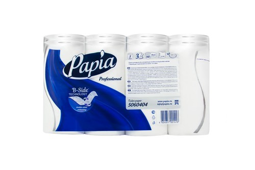 Papia 3-Ply Ultra Comfort Soft Toilet Paper, B-side technology 80 Rolls 10 Packs - Picture 5 of 6
