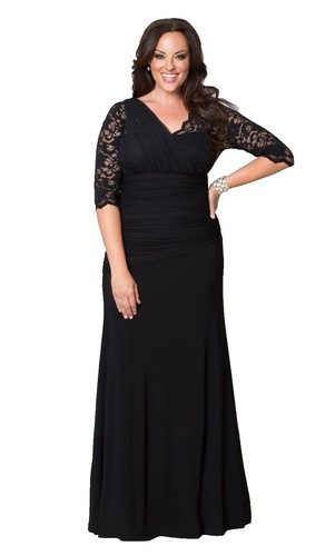 Kiyonna Women's Plus Size Special Occasion Mademoiselle Lace Cocktail Dress,  2XL | eBay