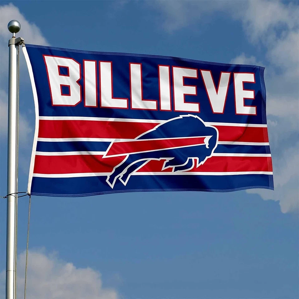 Bandera de fútbol americano de la NFL Buffalo Bills de 3x5 pies envío gratuito Foto 3 de 4