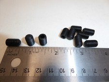 5/16-18 x 1/2" SET SCREW BLACK OXIDE ALLOY VINTAGE Made in the USA! Qty of 10